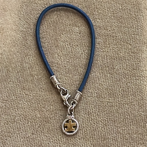 Judith Ripka JR Two Autism Speaks Bracelet PuzzlePiece 925 18K Blue Silk Cord 7” - Picture 6 of 7